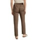 thumbnail image 3 of Pantalones casuales de algodón liso para mujer: con bolsillos, largo, adecuados para la oficina, las vacaciones o las citas, tallas reales, para todas las estaciones, 3 of 6