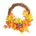 thumbnail image 3 of Fall Wreath, DIY Simulated Autumn Wreath  For Halloween For Christmas For Home Decoration, 3 of 7
