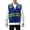 Royal Blue, variant on Men's Class 2 Type R Safety High Visibility Zipper Reflective Neon Work Vest (Yellow, 4XL)