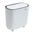 thumbnail image 2 of EGNMCR Trash Can, Garbage Can, Kitchen Trash Can Clip Trash Can Household Living Room Popup Lid Narrow Body Trash Can Bathroom Kitchen With Lid Large Capacity Trash Cans trash can, 2 of 6