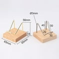 thumbnail image 4 of Display Stands Wooden Square Base Metal Arm for Coral Agate Crafts Stainless Steel, 4 of 8