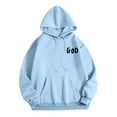 thumbnail image 4 of SIYUDAN Womens Sweatshirt Hoodies Jesus Loves You Sweatshirt Letter Print Christian Sweatshirt Oversized Lightweight Pullover For Women Winter Clothes For Women Trending Fashion, 4 of 4