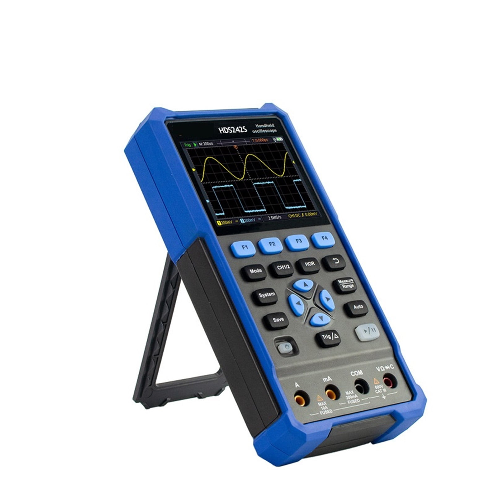 3 in 1 Digital Oscilloscope Multimeter Waveform Generator 100MHz 500MSa/s 20000 Counts ,Professional Designed