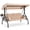 Beige, variant on HOMREST 3 Seat Porch Swing with Adjustable Canopy, Patio Swing with Stand(Khaki)