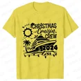 thumbnail image 1 of Camisetas navideñas Cruisin Crew 2024 para mujer, ropa Unisex a juego para la familia, camisetas de fiesta de viaje navideñas a la moda, camisetas Harajuku, 1 of 5