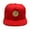red, variant on Men's Golden Jesus Hip Hop Flat Brimmed Hat Flat Brim hat Luxury Snapback Baseball Cap with Gold Medallion (US, Numeric, 7 3/8, Blue)