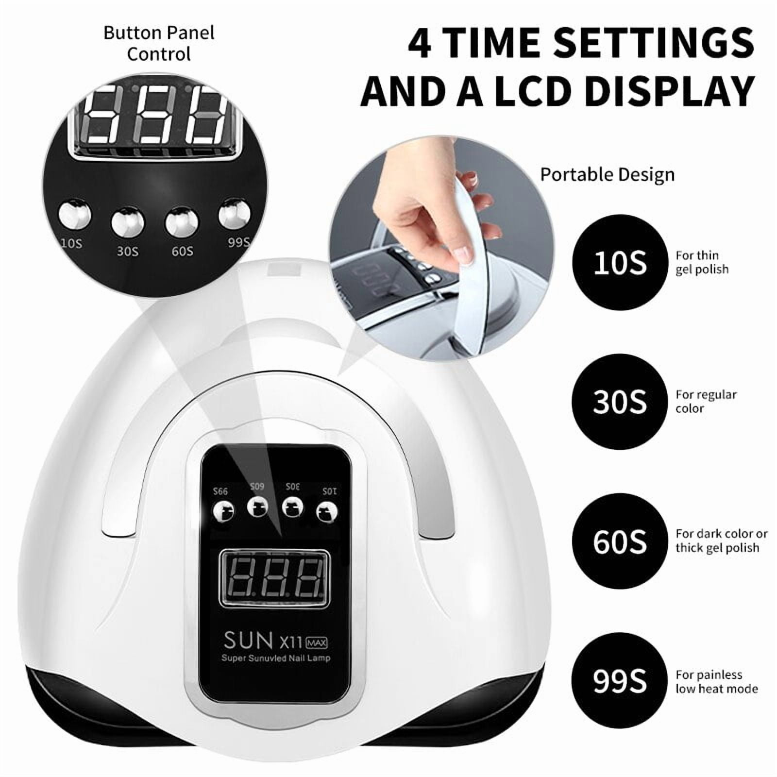 515 SUN X11 MAX Professional Nail Drying Lamp  Manicure 280W Nails Gel Polish Drying Machine with Auto Sensor UV  Nail Lamp