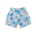 thumbnail image 2 of Mens Swim Shorts Dry Fast 4 Ways Stretch Swimming Trunks, Leaves Lt. Blue, Size: M, Vacay Land, 2 of 4