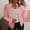 Pink, variant on Women's Casual Long Sleeve Suit Jacket Solid Color Sequin Top