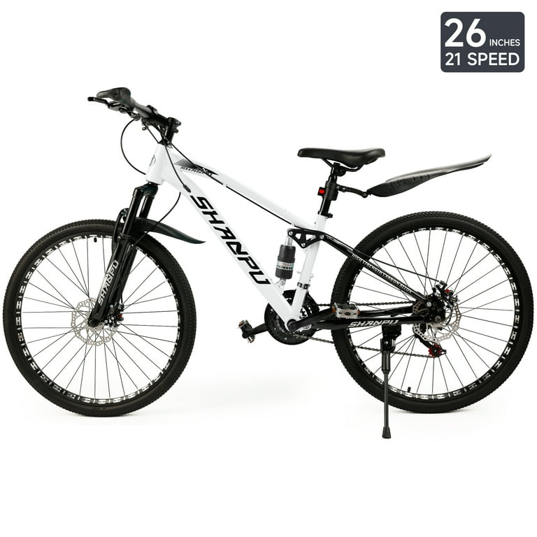 ARTUDATECH 26'' Full Suspension MTN Bike, 21-Speed Shimano