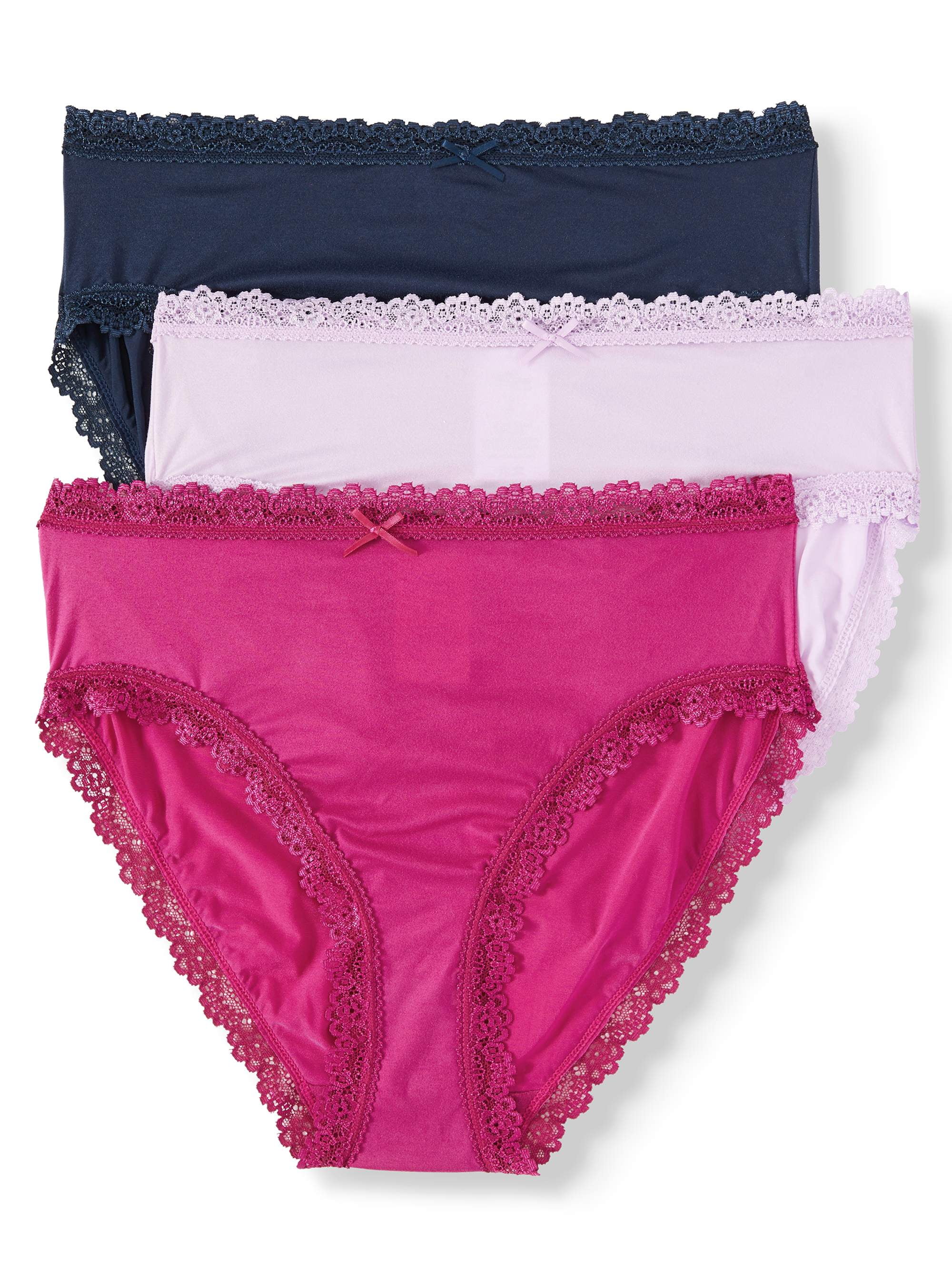 Secret Treasures Women's and Women's Plus Super Soft Brief Panties, 3 Pack  