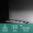 thumbnail image 5 of Floating TV Stand, Wall Mounted TV Shelf with LED Lights & Power Outlet, High Gloss TV Cabinet for Living Room Apartment, 5 of 8