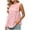 01 Pink, variant on Fewfanhot Womens Tops Trendy Summer Peplum Tops Casual Sleeveless Cotton Tank Tops Flowy Pleated Shirts