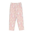 thumbnail image 4 of Xecao Rabbit Sunflower Women's Straight Lounge Pajama Pants: The Epitome of Relaxed Sleepwear, 4 of 9