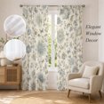 thumbnail image 2 of Vintage Tulips Sheer Curtains 96 Inch Length 2 Panels Set, Elegant Floral Botanical Farmhouse Voile Window Treatment Semi Sheer Long Curtains Drapes for Bedroom/Living Room/Kitchen 52"x96"x2, 2 of 8
