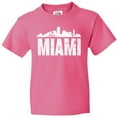thumbnail image 3 of Inktastic Miami Skyline Grunge Youth T-Shirt, 3 of 5