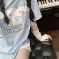 thumbnail image 2 of Sanrio-Camiseta de manga corta Y2k para mujer, ropa de dibujos animados Cinnamoroll de gran tamaño, camisetas de Anime informales sueltas, Tops de calle, 2 of 4
