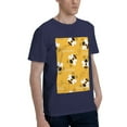thumbnail image 2 of Bingfone Cute Bee Butterfly Yelllow Men'S Loose Fit Short-Sleeve Pocket T-Shirt, 2 of 7