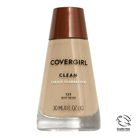 COVERGIRL Clean Liquid Foundation, 125 Buff Beige (Best Covergirl Makeup Products)