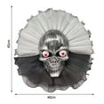thumbnail image 4 of AKEGAMN Couronne de Porte Couronne Maison Décoration Suspendue d'Halloween Décor au design Effrayant, Couronne d'Halloween avec, roses Rouges, Tissu Effrayant, Vignes, Convient Très Bien pour Habiller la Maison à l'Halloween,, 4 of 9