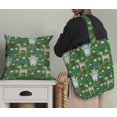 thumbnail image 5 of Soimoi Green Rayon Fabric Bear & Reindeer Cartoon Print Sewing Fabric Yard 42 Inch Wide, 5 of 5