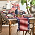 thumbnail image 7 of Sm:)e Striped American Star Flag 4th of July Placemats Set of 4 Patriotic Table Mat 12 x 18 Inch, 7 of 7