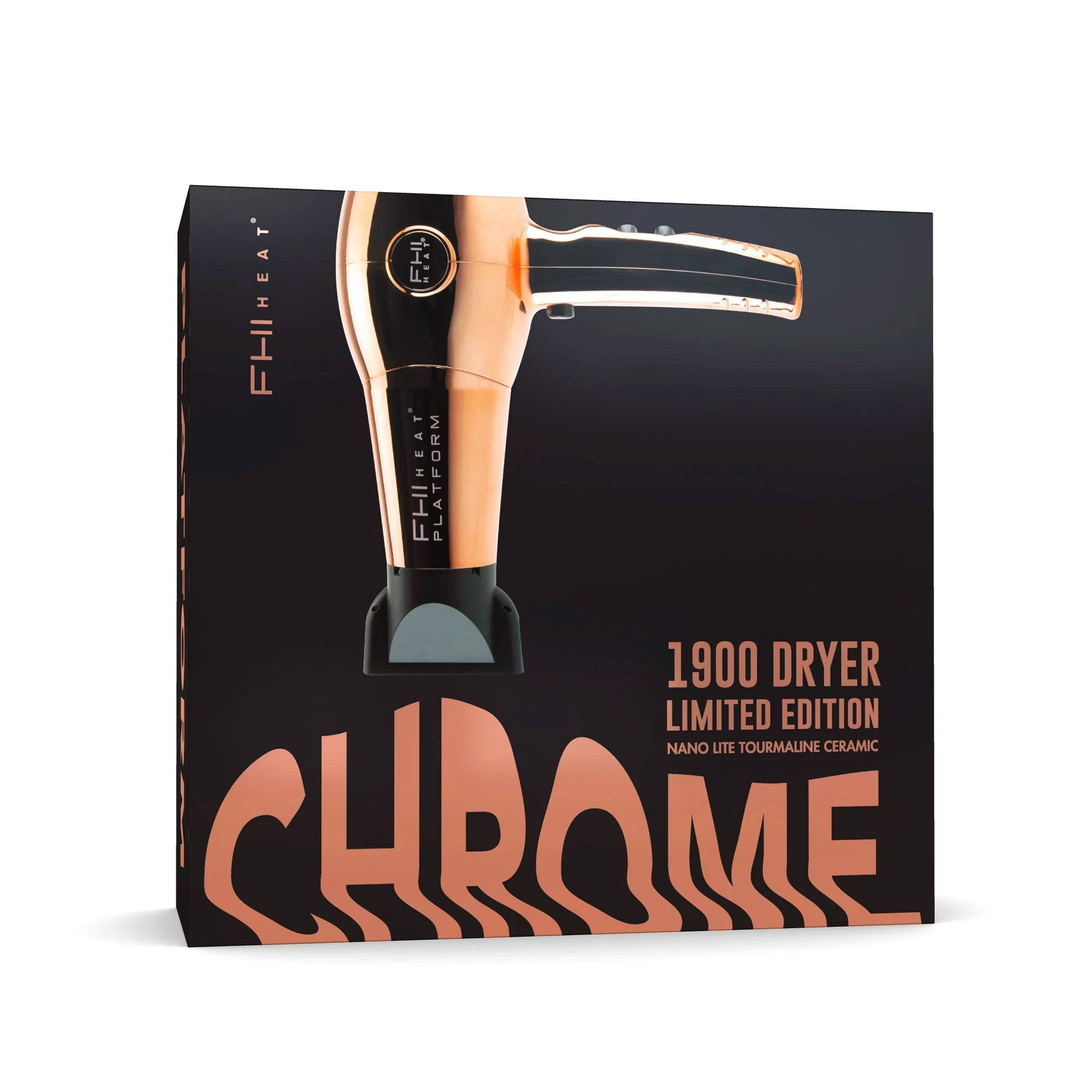FHI Heat Platform 1900 Nano Lite Pro Hair Dryer, Rose Gold Chrome