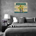 thumbnail image 4 of Farmhouse Sunflowers Wall Art Inspirational Quotes Pictures Wall Decor Flower Birds Canvas Print Framed Motivational Painting Artwork for Kitchen Bathroom Living Room 16"x12", 4 of 4