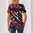 thumbnail image 5 of IYYVV Womens Star Graphic Tees 4Th of July Henley V Neck 2026 Shirts Button Down Short Sleeve Summer Shirt Black 3XL, 5 of 5