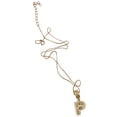 thumbnail image 4 of Collar con dije de oro laminado letra brillos P, 4 of 6