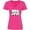 Hot Pink, variant on Westie Pro Players Women's V-Neck T-Shirt