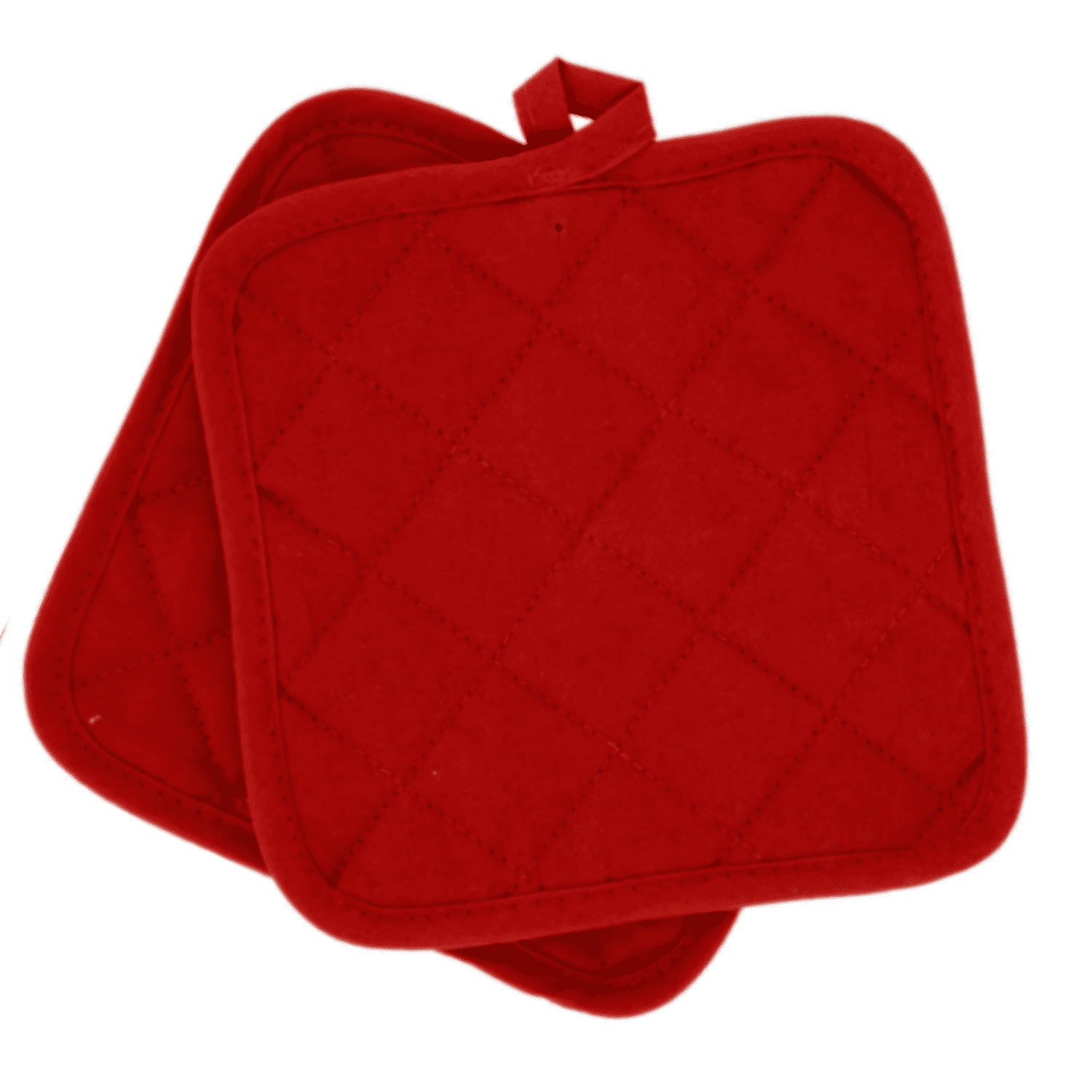 Pot Holders 7" Square Solid Color (Pack of 6) Red Pot Holders For