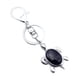 thumbnail image 3 of Llavero con forma de tortuga, colgante de tortuga marina con piedras preciosas naturales, regalo azul Blue Yuyangstore llavero de tortuga para hombres, 3 of 4