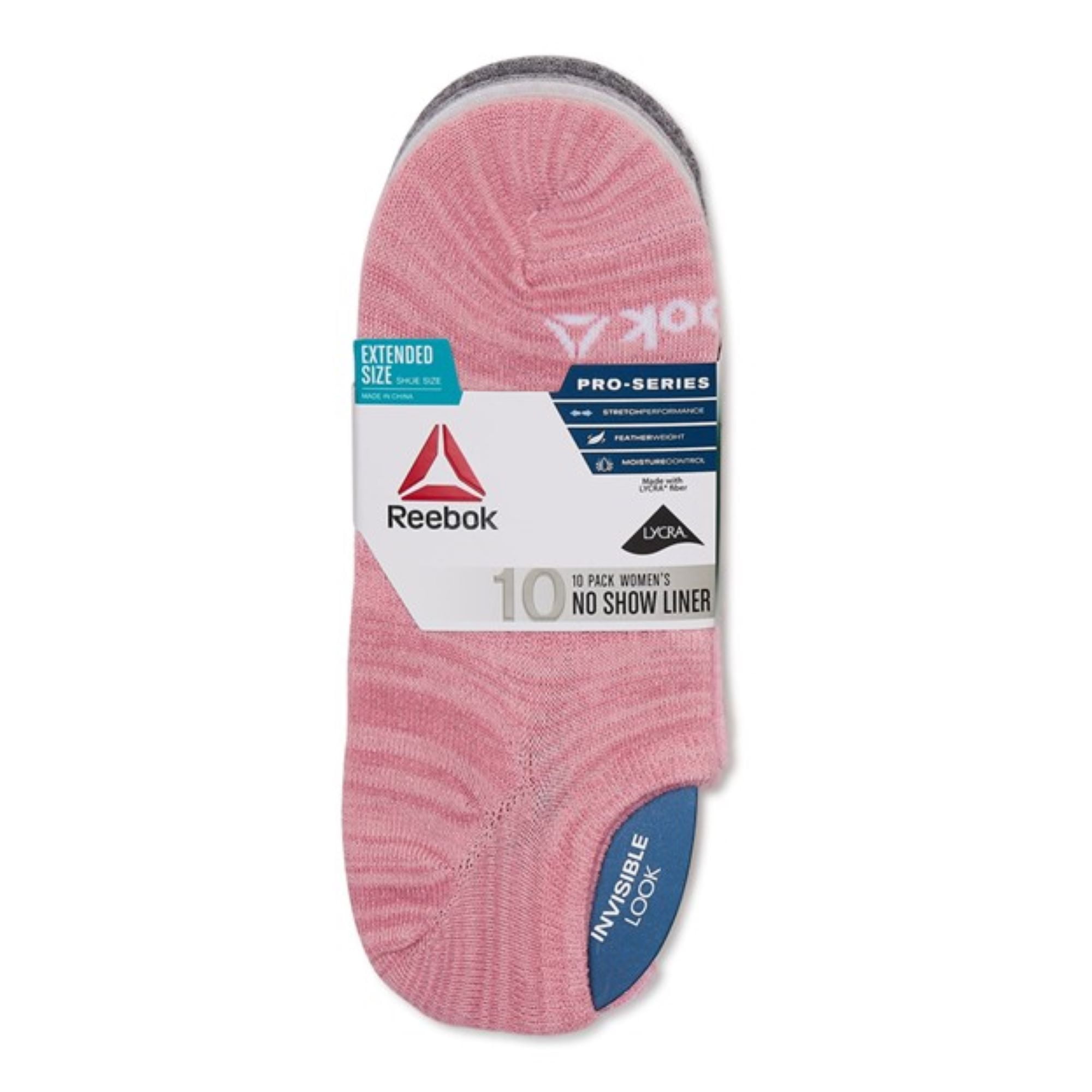 Reebok Women's Performance Lightweight Liner Socks, 10-Pack