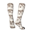 thumbnail image 4 of Haiem Western Desert Cowboys3 Socks, Funny Novelty Crazy Design Cotton Socks Sports Socks Knee High Socks For Men, Women,1Pairs - Gift For Working Friends, 4 of 9
