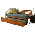 thumbnail image 3 of Home Square 3-Piece Set with 2 Fabric Daybed Mattresses & Daybed in Brown, 3 of 13