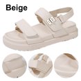 thumbnail image 3 of Sandalias Suela Gruesa Doble Correa para Mujer Antideslizantes Ajustables, 3 of 8