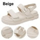 thumbnail image 5 of Sandalias Suela Gruesa Doble Correa para Mujer Antideslizantes Ajustables, 5 of 8