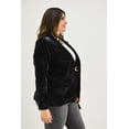 thumbnail image 2 of Blazer envolvente de vinipiel Roman Fashion /Tallas Extras, 2234 (Negro) negro 38, 2 of 7
