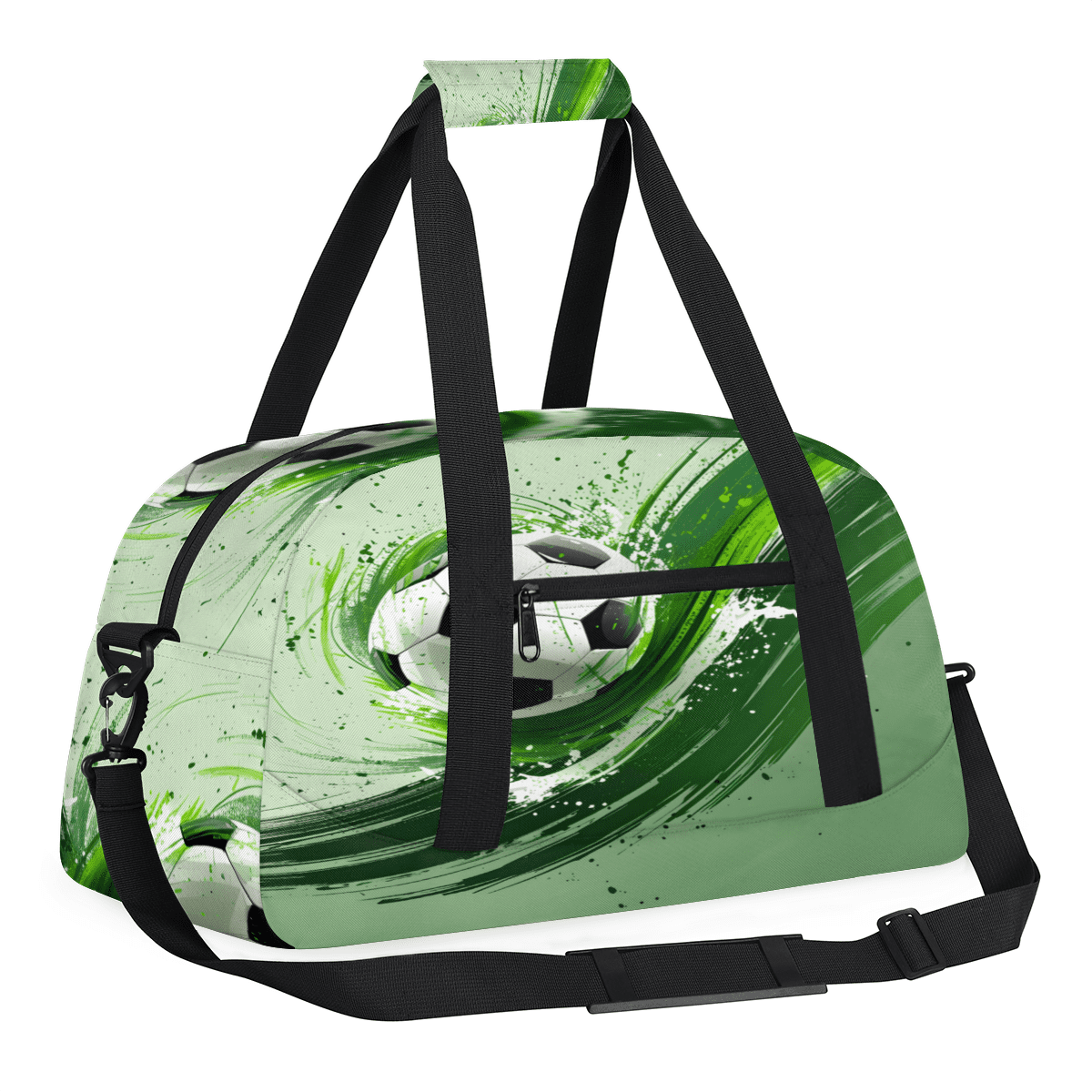 Herdesigns Soccer Sports Duffle Bag for Women & Men, Football Gym Bag Dance Bag Overnight Bag Carry On Weekender Travel Bag