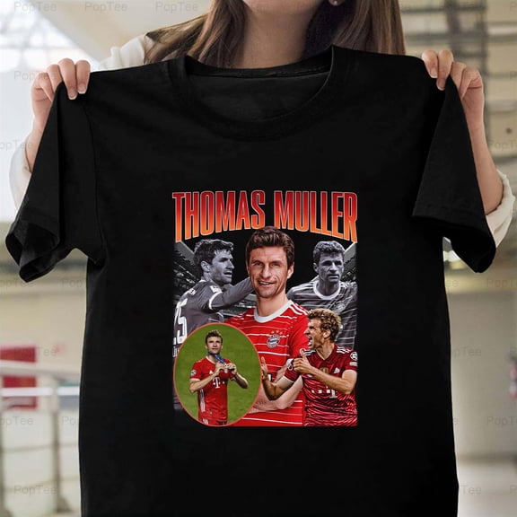 Thomas Müller Vintage Wash Germany Football Soccer T-Shirt Unisex, up to 5XL