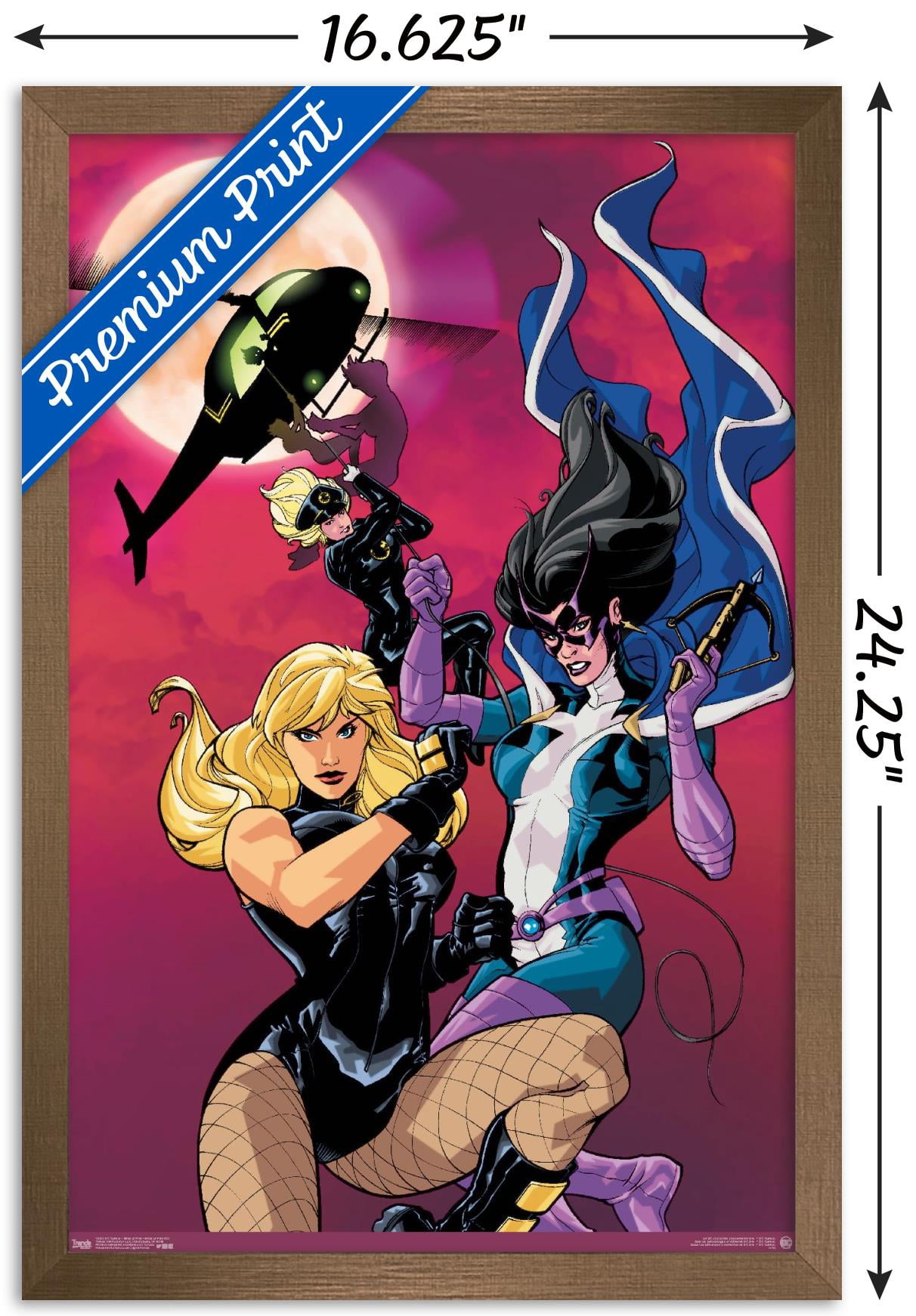 DC Comics - Birds of Prey - Birds of Prey #92 Wall Poster, 14.725" x 22.375", Framed