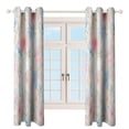 thumbnail image 4 of Floral Watercolor Pattern(1)_2 2 Panels Blackout Curtains for Bedroom Living Room Drapes Kitchen Room Window Blackout Curtain Grommet, 4 of 6