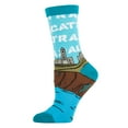 thumbnail image 2 of Oooh Yeah Women's Funny Novelty Crew Socks, Alcatraz, Crazy Cool Fashion Socks, 2 of 4