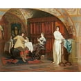 thumbnail image 2 of Probst, Carl 24x20 White Modern Wood Framed Museum Art Print Titled - The Courtship, 2 of 4