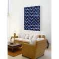 thumbnail image 3 of "Indigo Pattern IV" Painting Print on Wrapped Canvas, 3 of 7