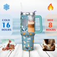 thumbnail image 4 of Stylish Dog Pattern Travel Mug - 40oz Leakproof Tumbler with Straw & Handle - Ideal Gift for Women Who Love Puppies, 4 of 7
