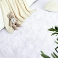 thumbnail image 3 of Dwelke Fluffy Shag Area Rugs Soft Fuzzy Shaggy Rugs for Girls Bedroom Kids Room Carpet Furry Throw Dorm Rug , 3'x5',White, 3 of 5