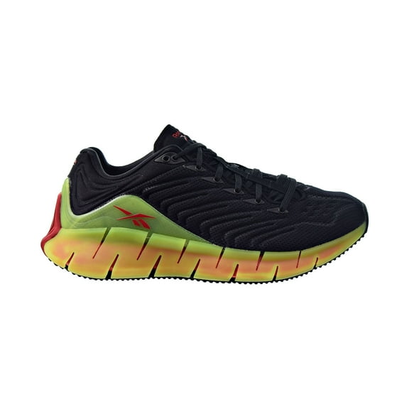 Reebok Zig Kinetica Big Kids' Running Shoes Black-Solar Yellow-Excellent Red fw7146