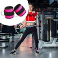 thumbnail image 1 of Correas de tobillo acolchadas para sujeción de de cable Pierna Polea de retroceso Par de entrenamiento Puños de tobillo para caderas Isquiotib Rosado Macarena Correa de tobillo de gimnasio, 1 of 7